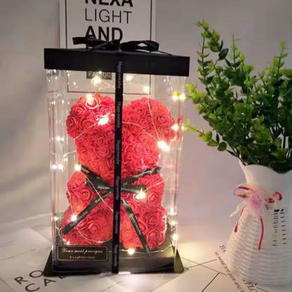 Geschenkbox (Rosenbär)